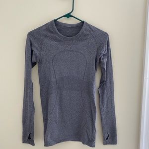 Lululemon Switfly Tech Long Sleeve Shirt - Size 4 - Heather Grey